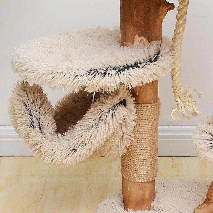 Actual product image Fudajo Designer scratching post (87.50 cm, Brown, Cream)
