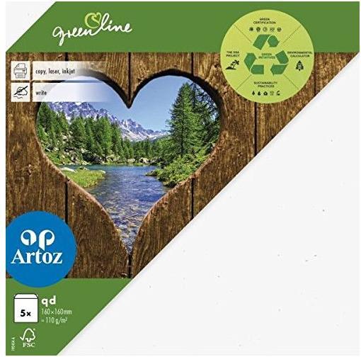 Produktbild Artoz Green Line Pkg 5 Kuverts qd birch (qd, 5x)