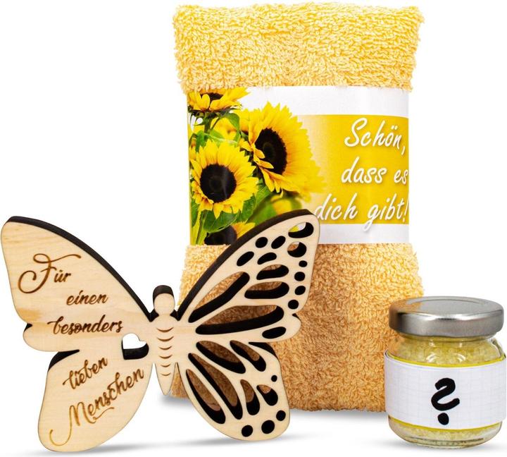 Immagine prodotto ZNatur Set regalo in legno di pino cembro Decorazione regalo con incisione Lieber Mensch Badesa (Set per la cura del corpo)