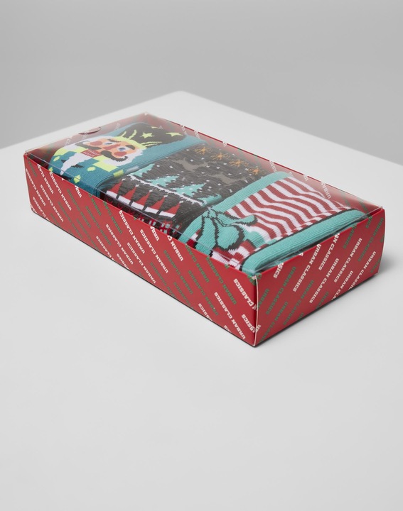 Produktbild Urban Classics Christmas Nutcracker Socks 3-Pack (3er Pack, 39 - 42)