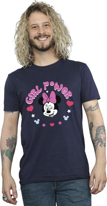 Actual product image Disney Mens Minnie Mouse Girl Power T-Shirt (L)