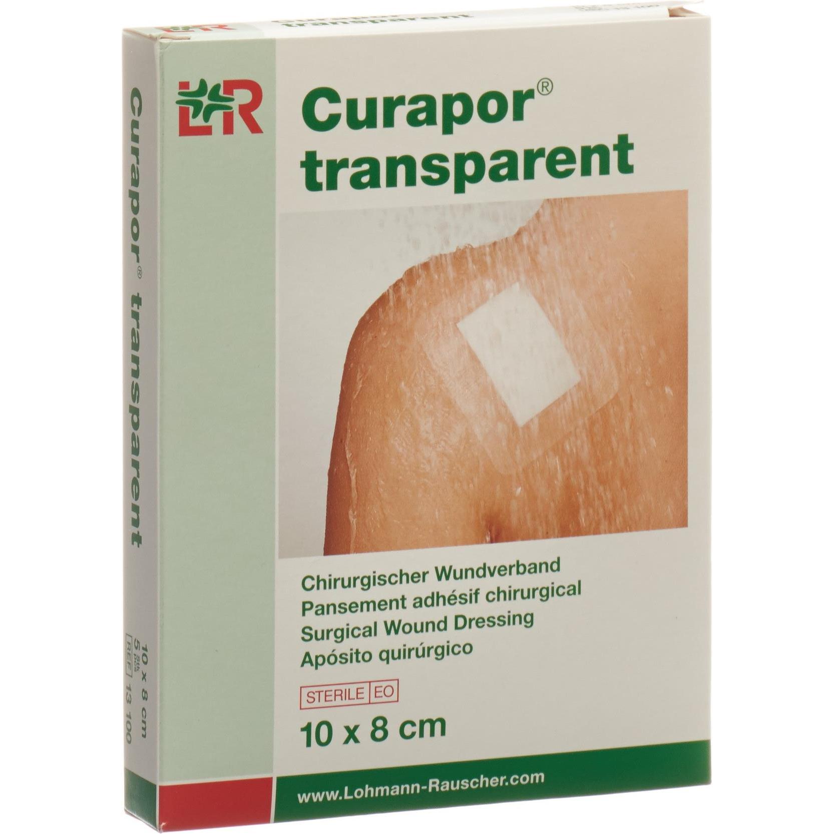 Curapor, Pflaster, Wundverband 8x10cm transparent (5 x)