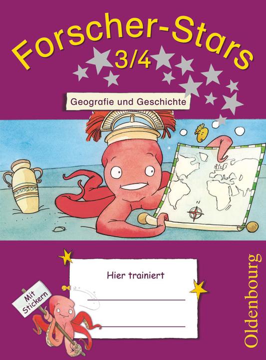 Produktbild Forscher-Stars 3./4. Schuljahr. Geografie und Geschichte. Übungsheft mit Lösungen (Deutsch, Alexandra Lampe, Barbara Kiesinger-Jehle, Heidrun Rebenstorff, Kathrin Hüser, Meike Volk, Seta Schischmanjan, 2012)