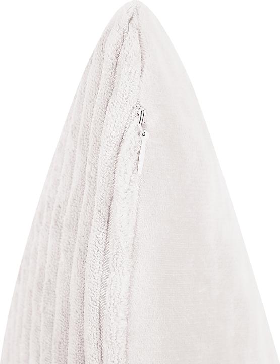 Produktbild Beliani Dekokissen Cord Cremeweiss 47 × 27 cm 2er Set MILLET (30 x 50 cm)