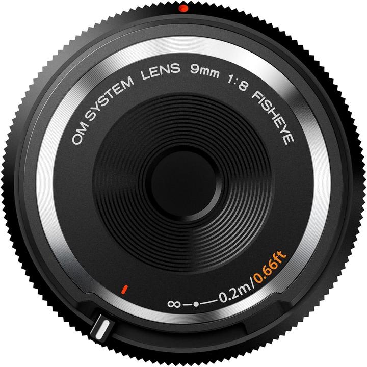Immagine prodotto Olympus OM System Body Cap Lens 9mm 1:8 fisheye (Micro Four Thirds, Micro Four Thirds)