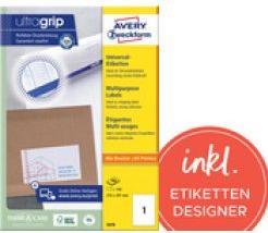 Actual product image Avery Universal labels