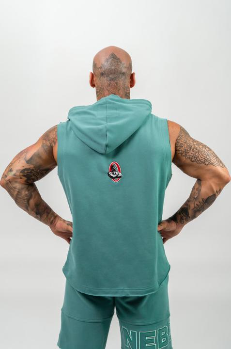 Immagine prodotto Nebbia Sleeveless Hoodie Sweatshirt Iron Beast 710 - green (M)