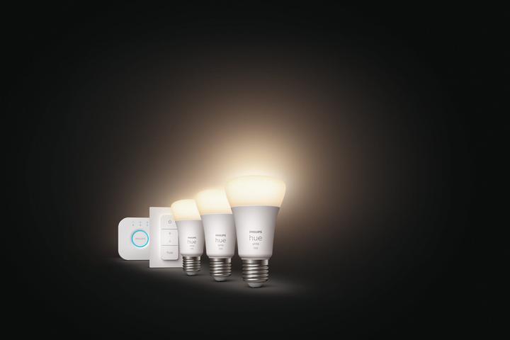 Image du produit Philips Hue White Starter Set (E27, 9.50 W, 1055 lm, 3 x, F)