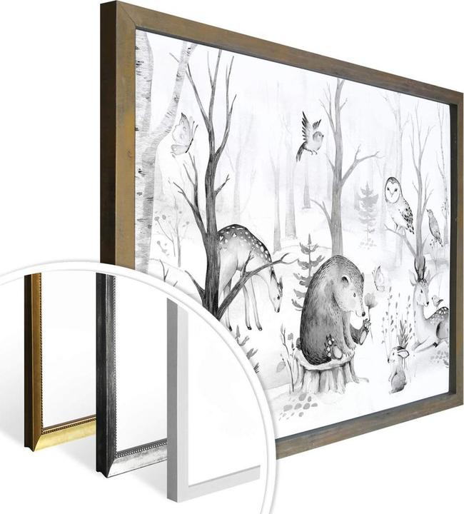 Produktbild Trenddeko Tierfreunde im Wald - (120 x 100 cm)