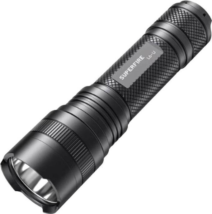 Superfire Lampe torche L6-U (16.40 cm, 1480 lm)