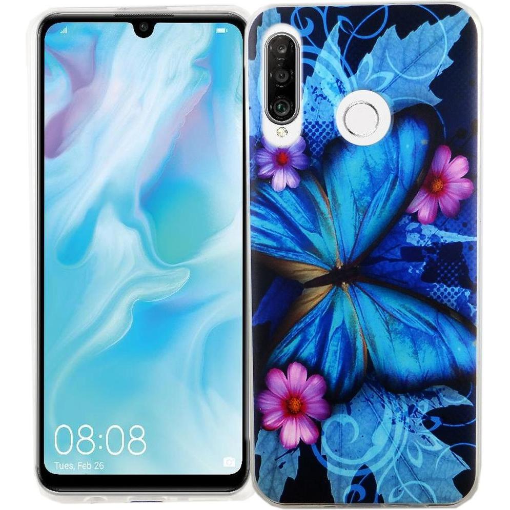 Thumbnail - König Design Huawei P30 lite New Edition Hülle Case Handy Schutz Tasche Schutzhülle Etui Blau (Huawei P30 Lite New Editi...