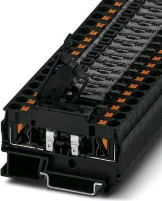 Produktbild Phoenix Contact PTC 4-HESILA 250 (5X20) 3270197 Sicherungsdurchführungsklemme 0.20 mm² 4 mm² Schwarz 50 St.