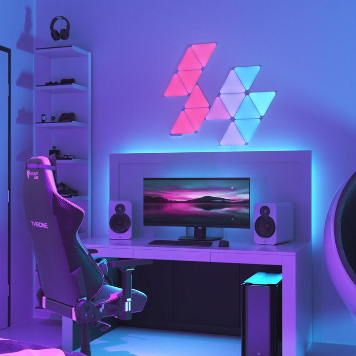Image du produit Nanoleaf Shapes Triangles Smarter Kit 15 (80 lm)
