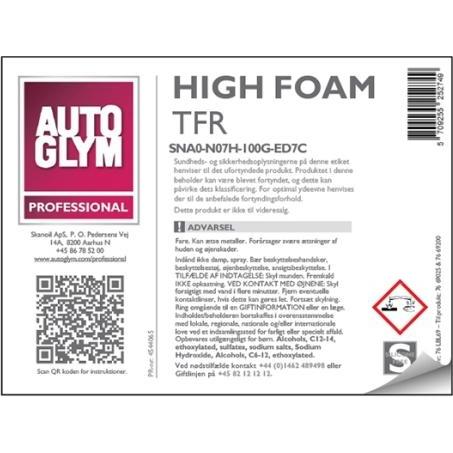 Autoglym, Accessori per pulizia auto, Etichetta TFR a schiuma alta