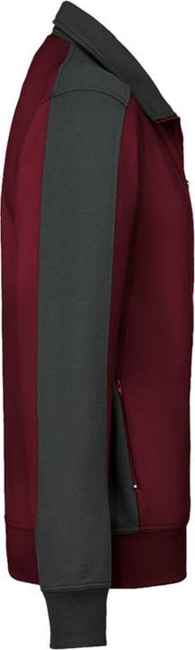 Produktbild Hakro Sweatjacke Contrast Perf weinrot/anthrazit Gr.5XL (5XL)
