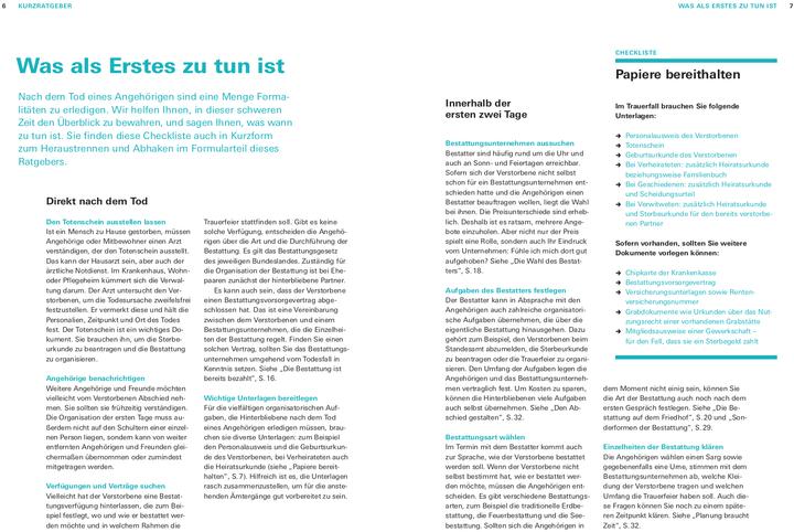 Produktbild Schnelle Hilfe im Trauerfall (Deutsch, Sophie Zobel Mecchia, 2021)