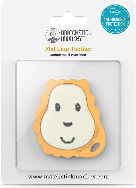 Actual product image Matchstick Monkey Teething ring 'Lion' flat (3 Months)