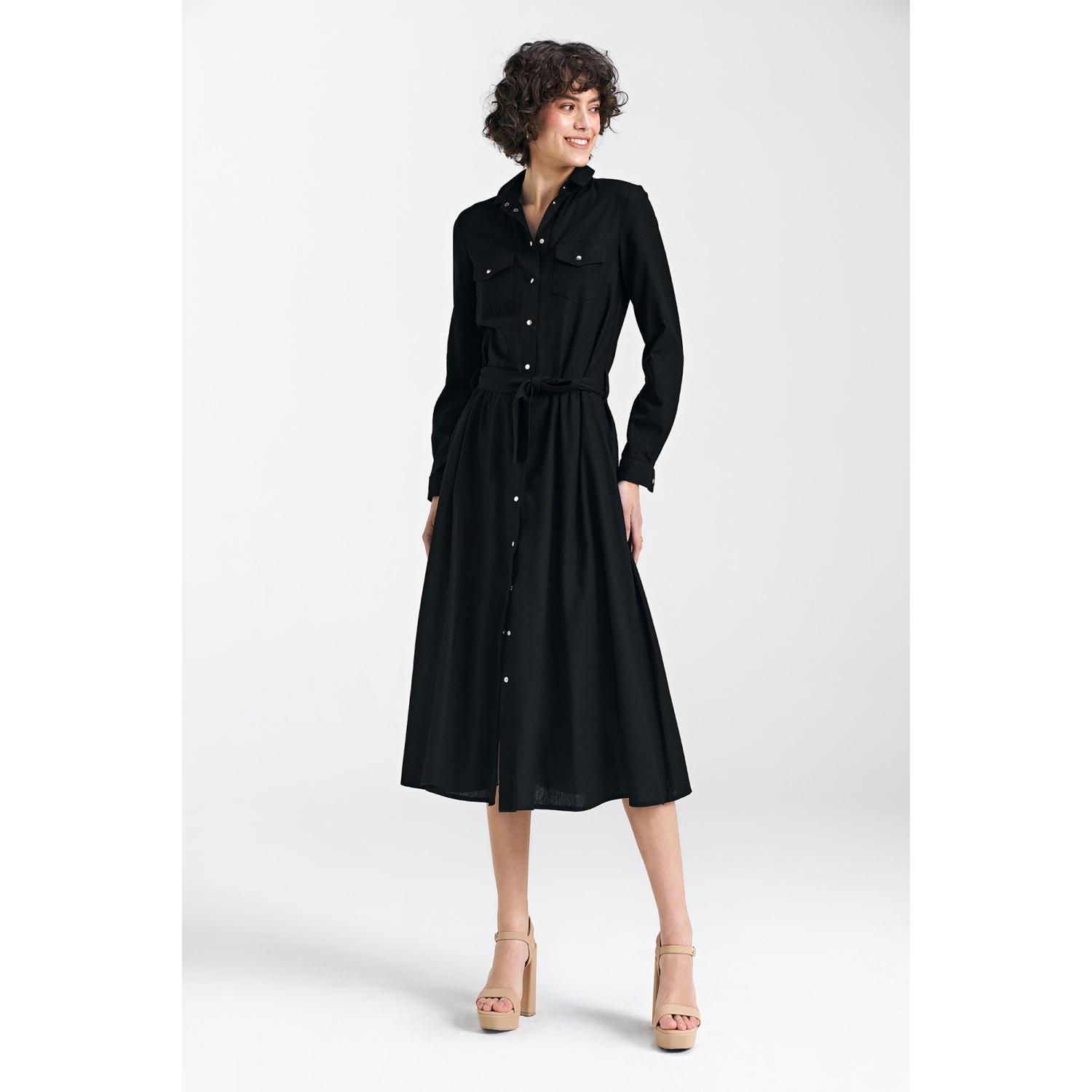 Thumbnail - Nife, Damen, Kleider, Alltagskleid model, Schwarz, (38)