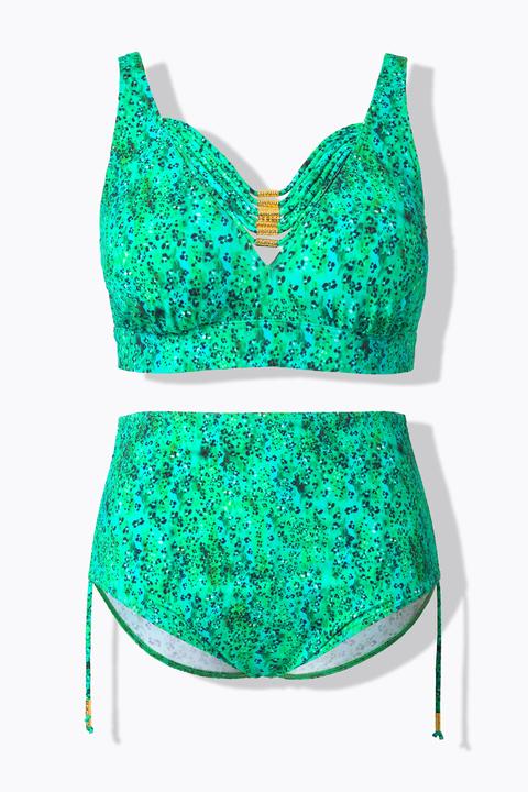 Produktbild Ulla Popken Bikini, Animalmuster, Zierbänder, Softcups (42)