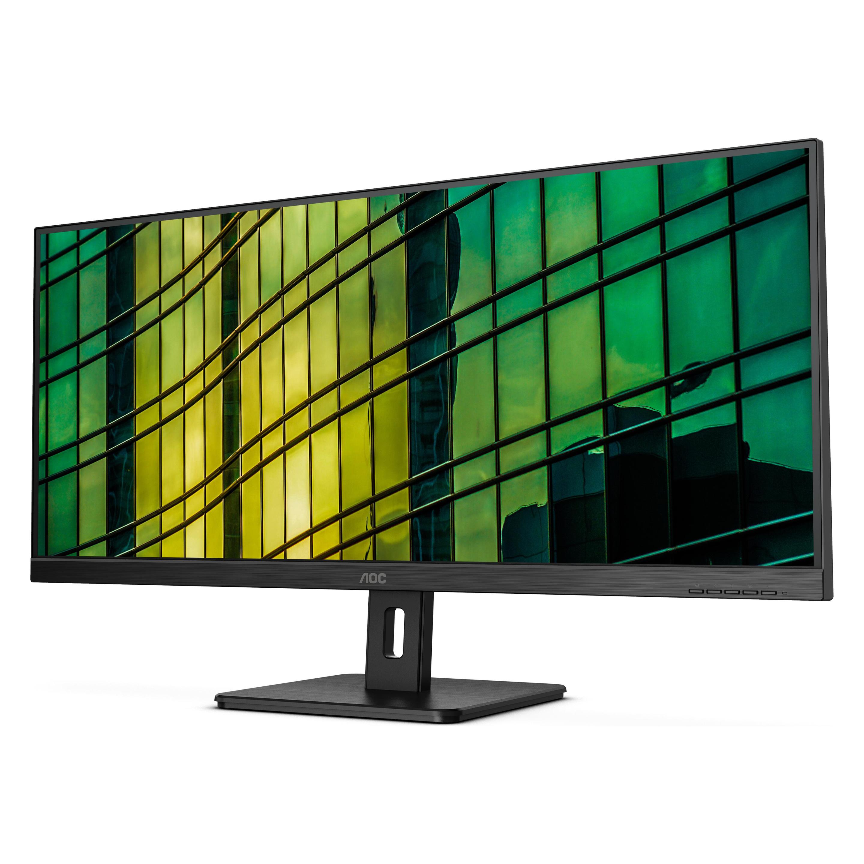 AOC U34E2M (3440 x 1440 Pixel, 34"), Monitor, Schwarz