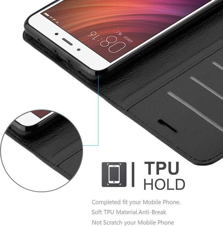 Actual product image Cadorabo Book with stand function cover (Xiaomi Redmi Note 4)