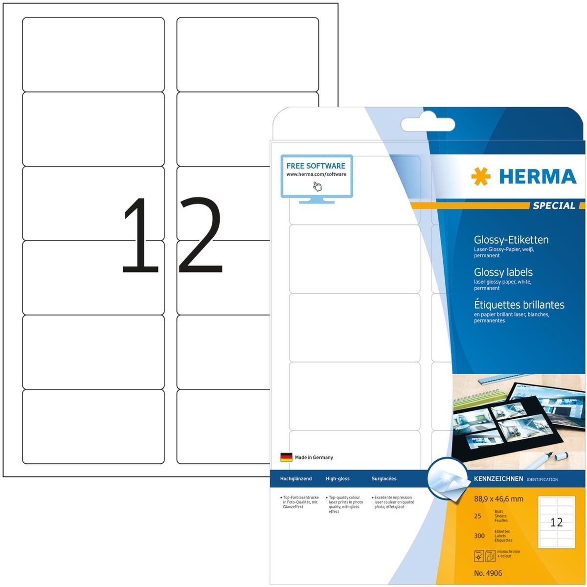 Herma, Etiketten, Etiketten 88.. Papier