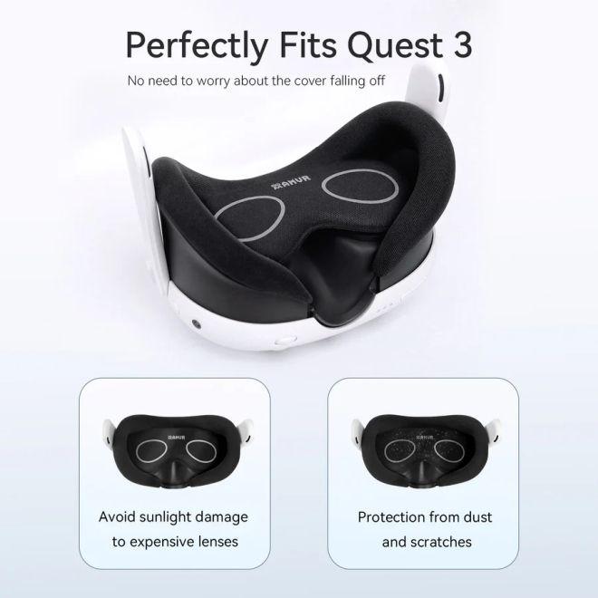 Actual product image AMVR Meta Quest 3 Brillenabstandshalter & Linsenabdeckung - schwarz