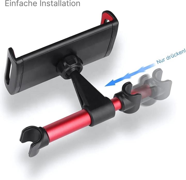 Produktbild Hermex Kopfstützenhalterung für Tablet Tablethalterung Auto-Tablelthalter Handyhalterung