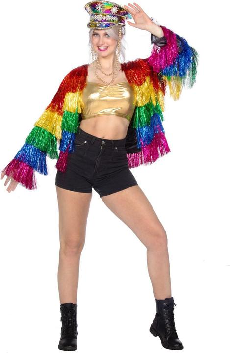 Produktbild Metamorph Glitzer Festivaljacke Regenbogen (L, M)