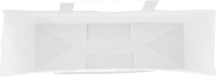 Produktbild VidaXL Kraftpapiertüten 250 Stk. mit Henkel Weiss 54x15x49 cm Papiertüte (Geschenktüte, 250 x)