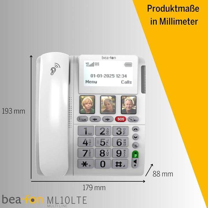 Produktbild Bea-Fon ML10 LTE 4G Tischtelefon mit SOS Funktion/ Notrufsender