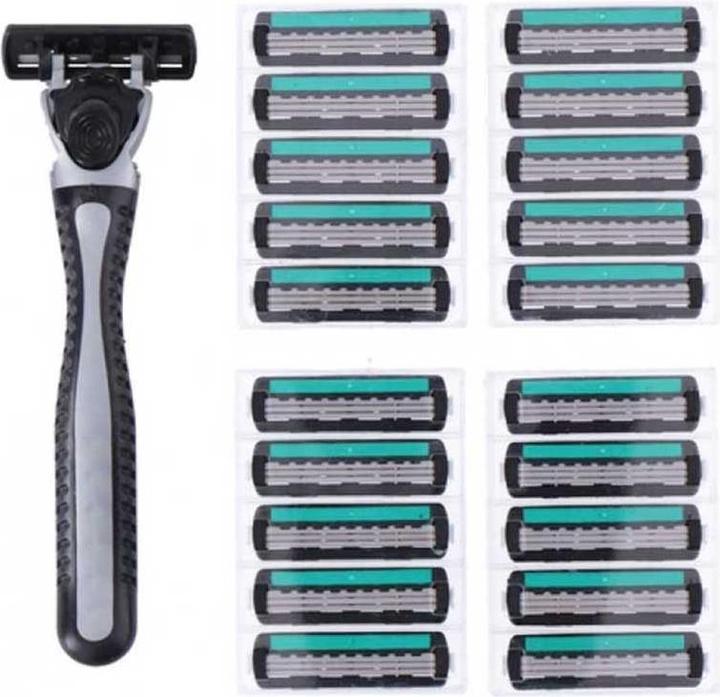 Actual product image Smooth Shaver Razor men 3 blades 21pcs