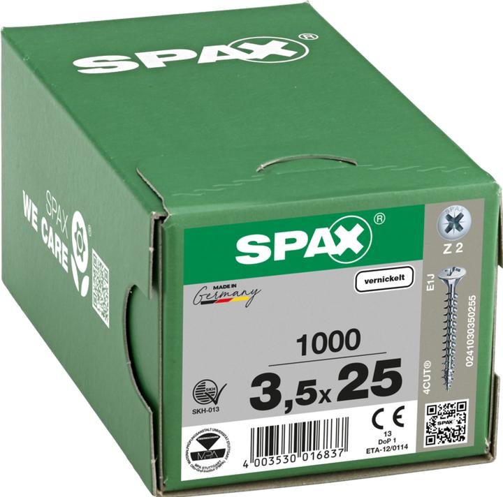 Produktbild Spax Spanplattenschrauben (1000 Schrauben pro Stück)