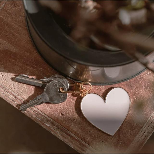 Immagine prodotto Eulenschnitt Ciondolo portachiavi cuore grande rosa - by