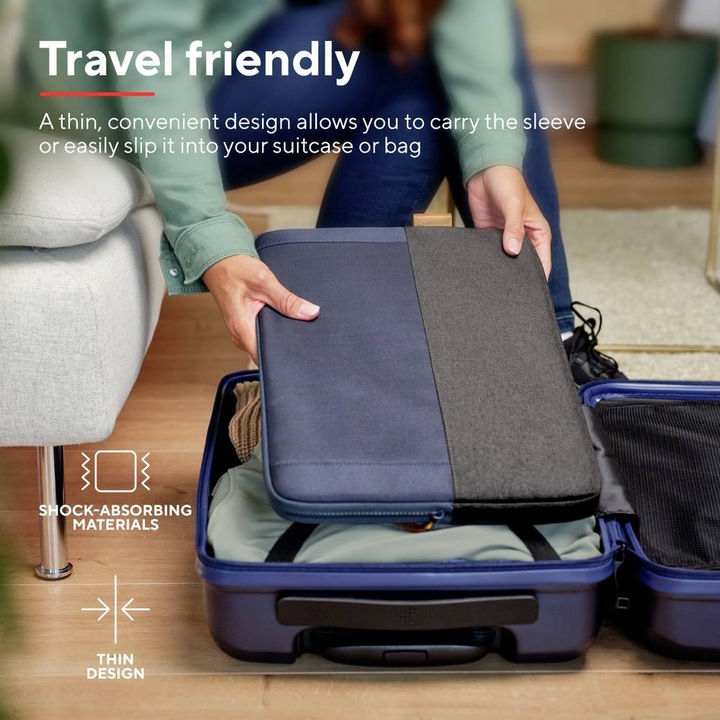 Produktbild Trust Lisboa 16in Laptop Sleeve Black (16", Universal)