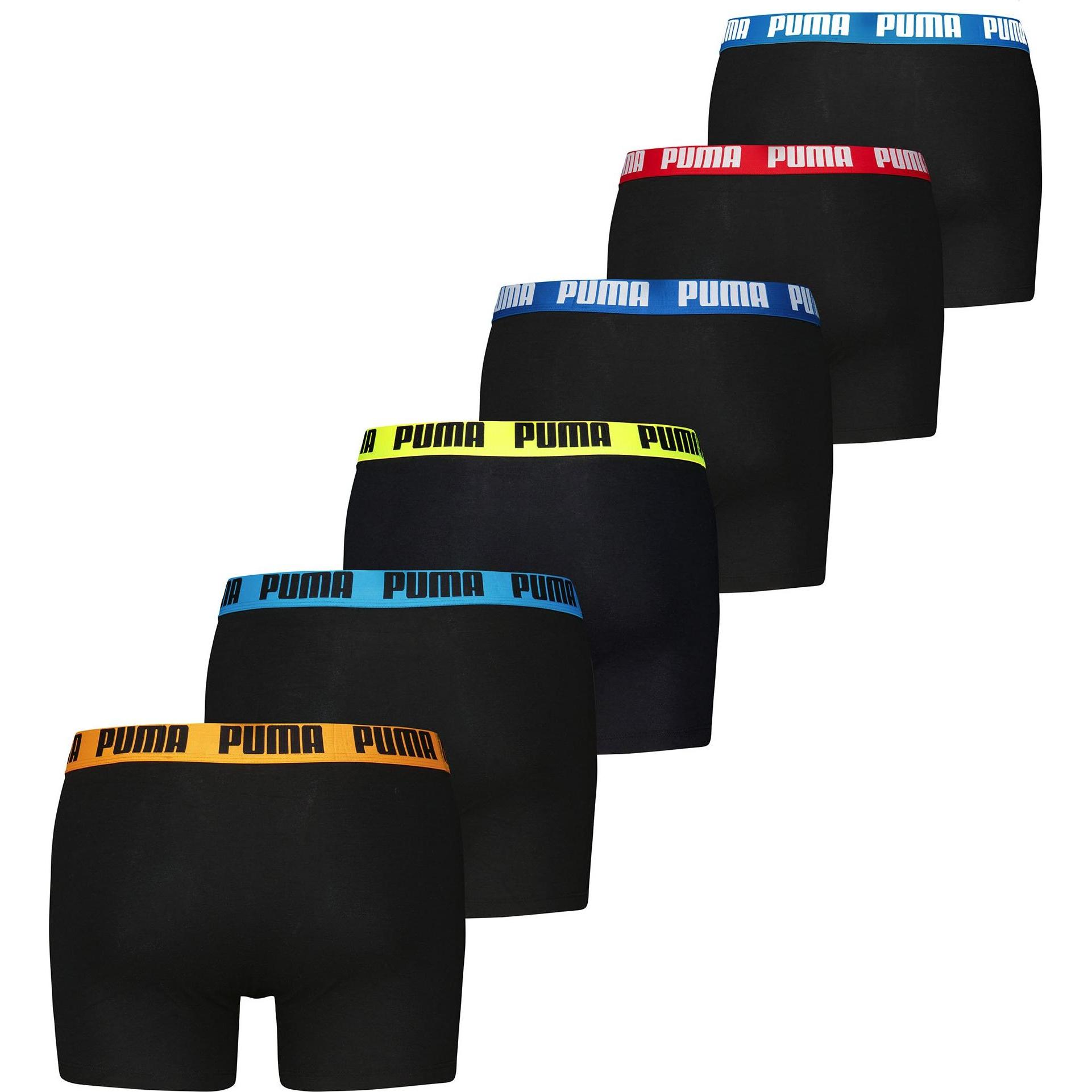 Thumbnail - Puma, Herren, Unterhosen, Everyday Boxer, Mehrfarbig, (S, 6er Pack)