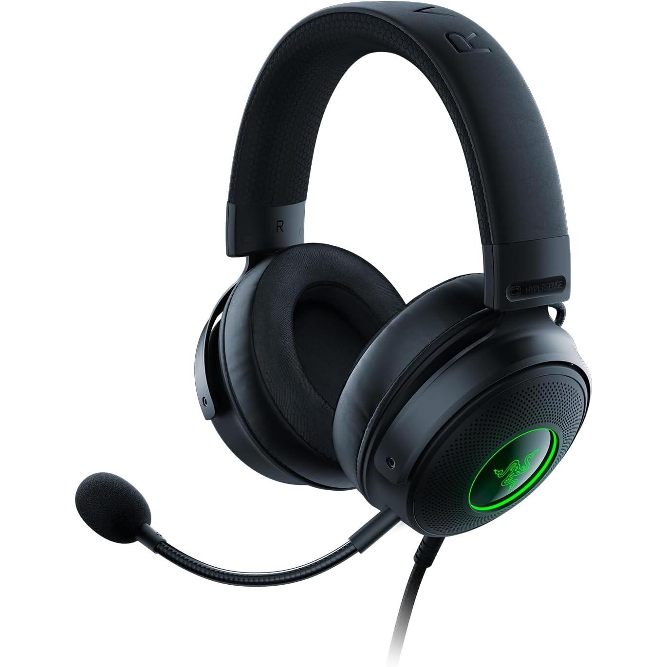 Razer Kraken V3 Hypersense (Kabelgebunden), Gaming Headset, Schwarz