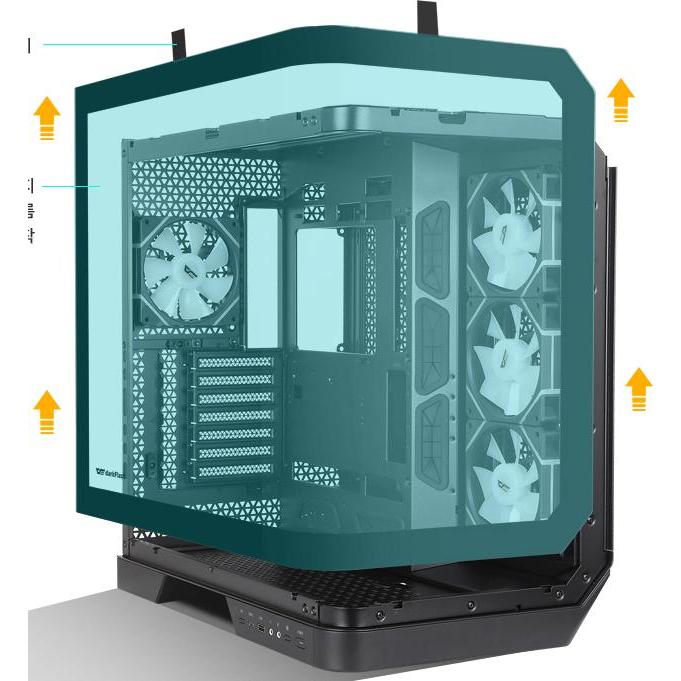 Darkflash Tech Torre Darkflash Dy570 Negra Atx (ATX, Mini-ITX, mATX), Case PC, Nero