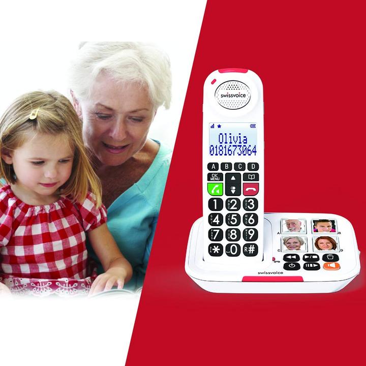 Produktbild Swissvoice Xtra 2155 - Schnurlostelefon - Anrufbeantworter mit Rufnummernanzeige