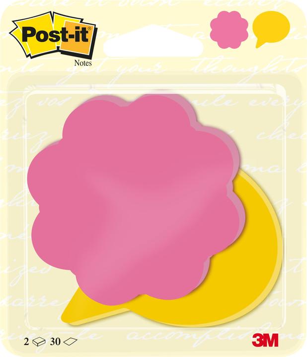 Produktbild Post-it Blume und Sprechblase (2 x 11 x 13 cm)