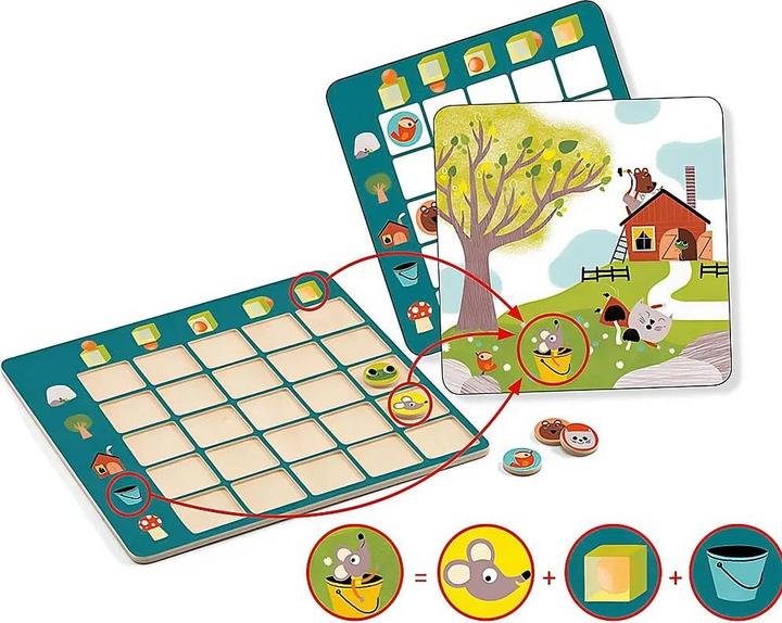 Immagine prodotto Djeco Eduludo Topologix (mult) (Francese, Inglese, Italiano, Tedesco, 4 - 6 anni)