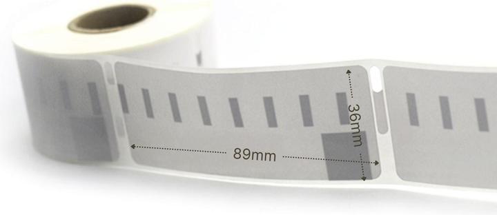 Hermex Alternative Etikettenrolle zu Dymo 99012 / S0722400 Mehrzwecketiketten (36 mm)