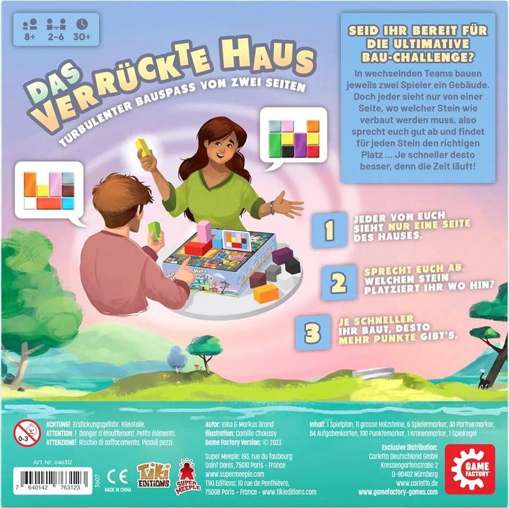 Produktbild Game Factory Das verrückte Haus (d) (Deutsch, 2 - 6 Spieler)