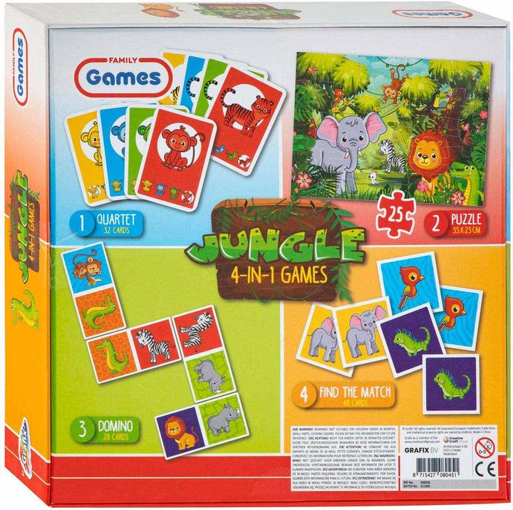 Image du produit Grafix Spellendoos 4in1 Jungle (Multilingue)