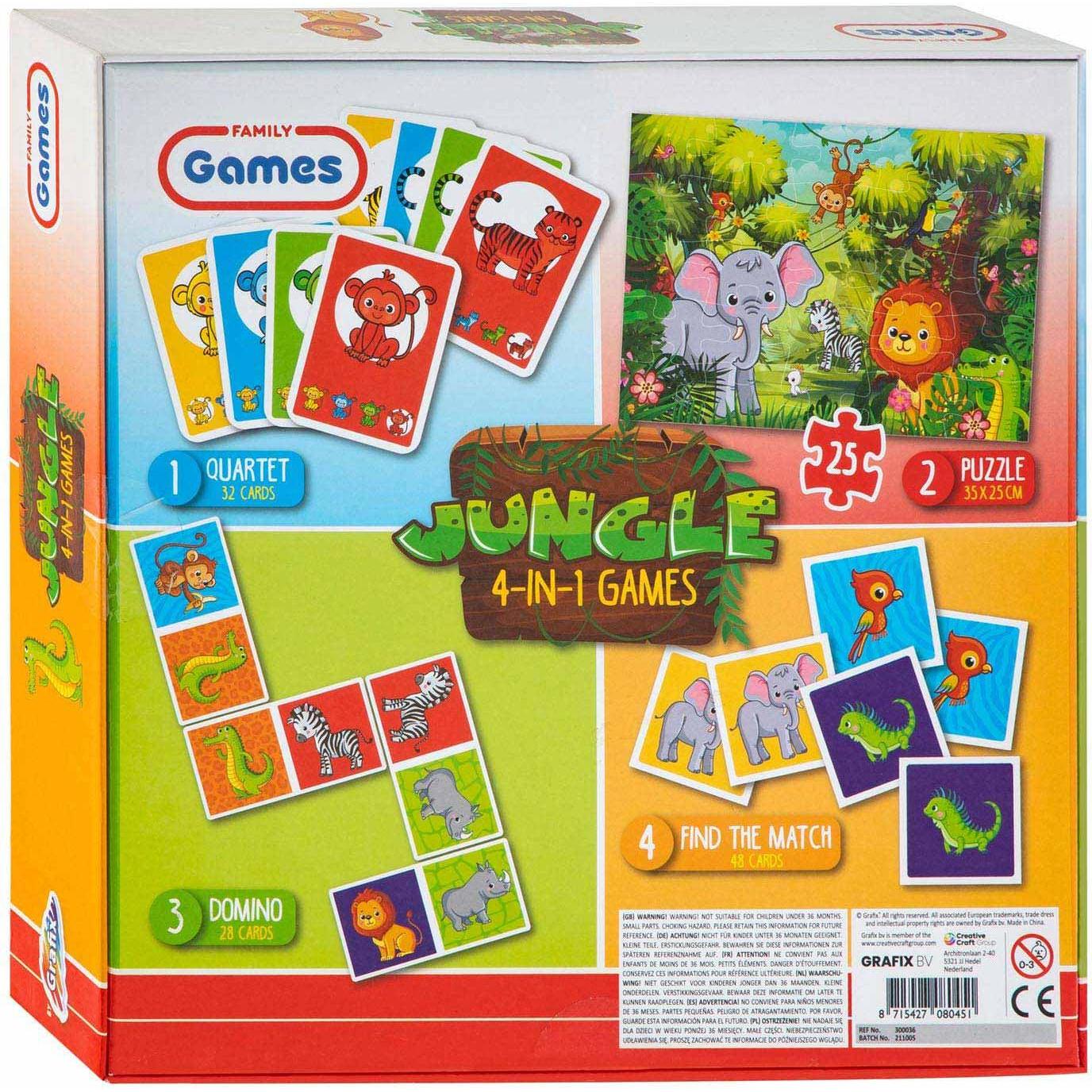 Thumbnail - Grafix Spellendoos 4in1 Jungle (Multilingual)