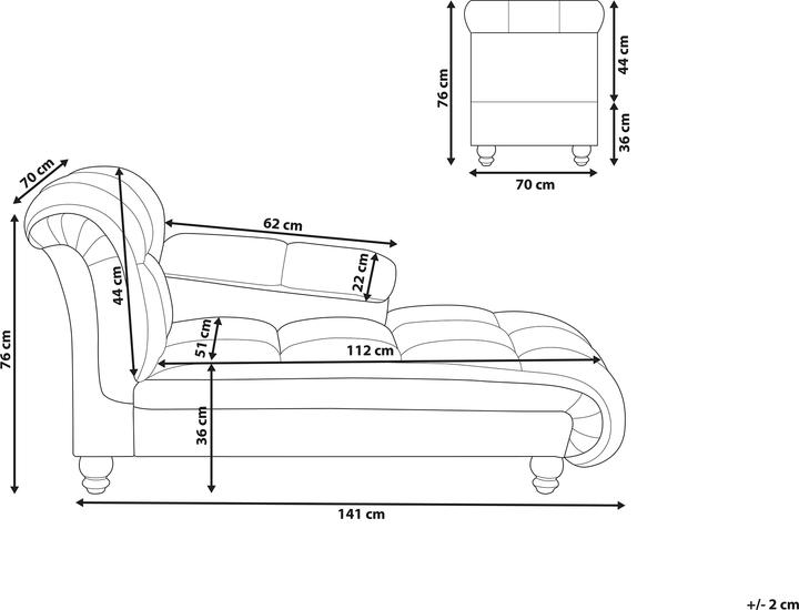 Produktbild Beliani Lormont (Recamiere)
