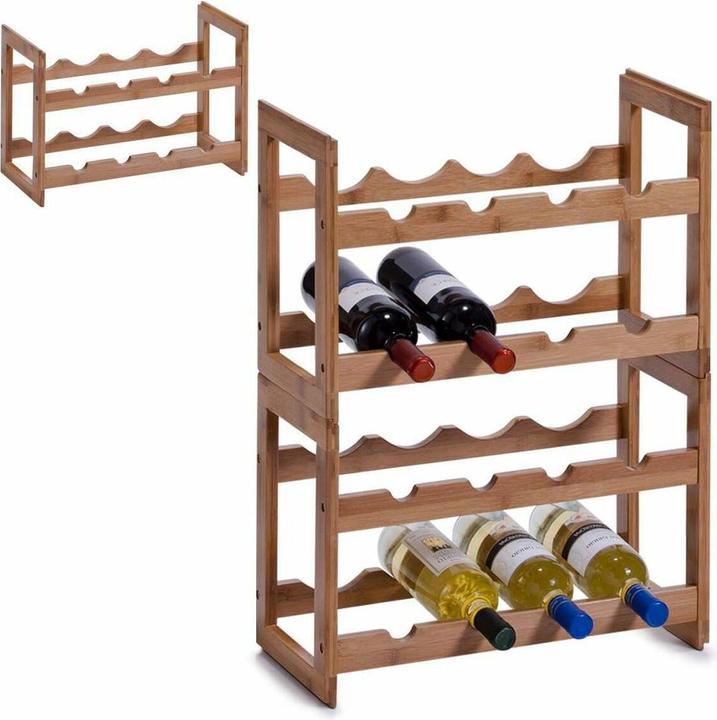 Zeller Present Wine rack (4.5 x 22 x 44 cm)
