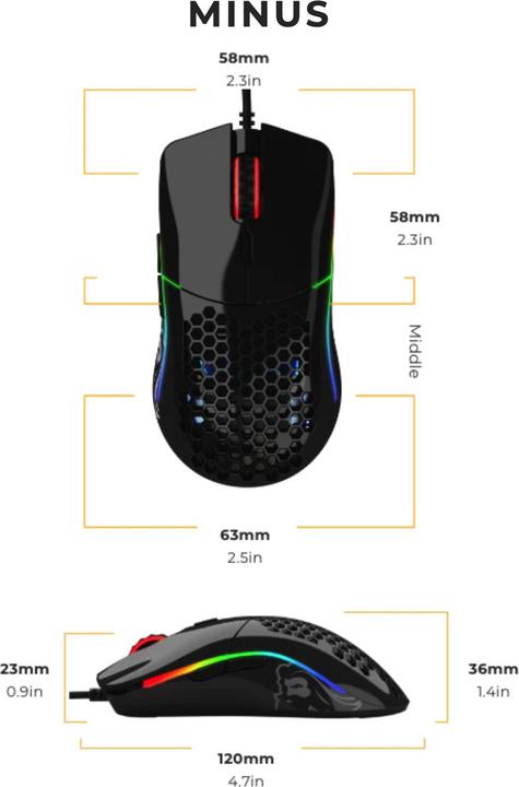 Produktbild Glorious PC Gaming Race Model O- Glossy (Kabelgebunden)