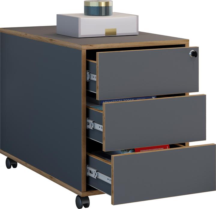 Produktbild VCM Büro Rollcontainer Salia 3 Schublade (50 x 39 x 70 cm)