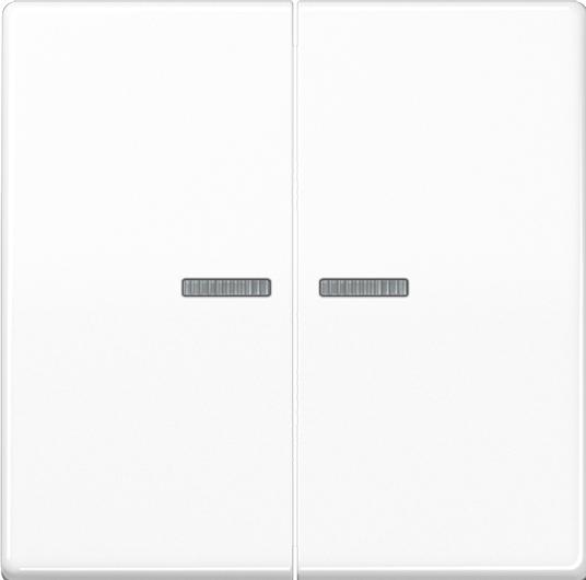 Actual product image JUNG BTA17102PSW HOME Push-button 2gang